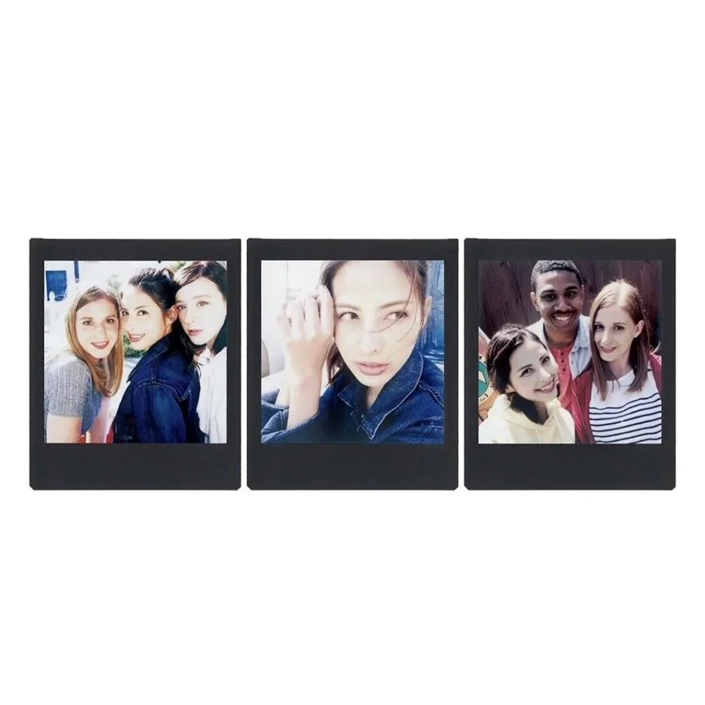 100 Photos Black Frame FujiFilm Instax SQUARE Film for Fuji Camera SQ20